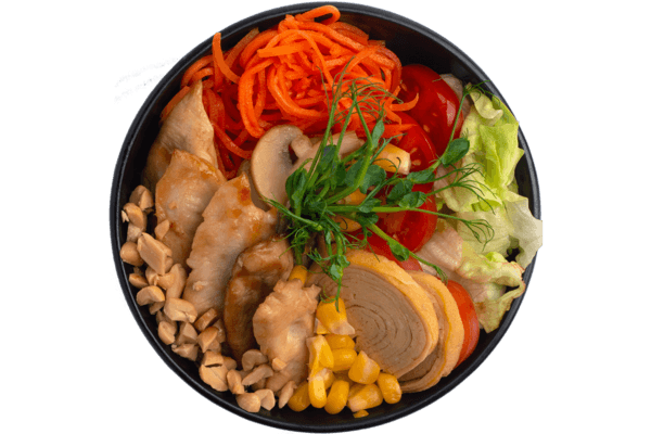 Боул з куркою теріякі від Ебоші суші в Буковелі