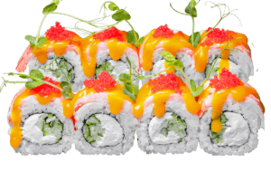 Роли Філадельфія з креветкою Ебоші суші Буковель