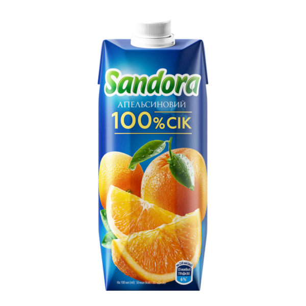 Напій Сік Sandora Апельсин 0,5
